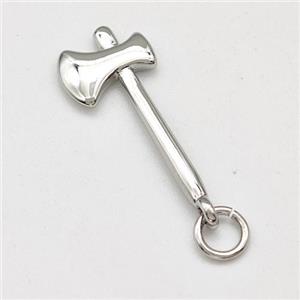 Axe Charms Copper Pendant Platinum Plated, approx 10-20mm [FD15757]