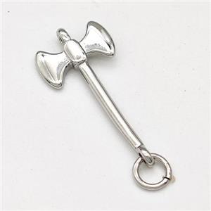 Axe Charms Copper Pendant Platinum Plated, approx 11-20mm [FD15759]