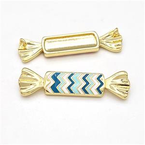 Enamel Copper Pendant, Gold Plated, approx 10-36mm [FD15899]
