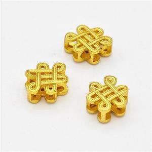 Copper Knot Beads Gold Plated, approx 8-10mm [FD17145]