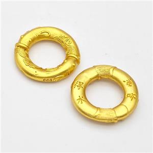 Copper Circle Connector Gold Plated, approx 21mm [FD17170]