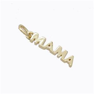 Copper MAMA Pendant Gold Plated, approx 3-15mm [FD17332]