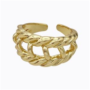 Copper Rings Gold Plated, approx 12mm, 18mm dia [FD17416]