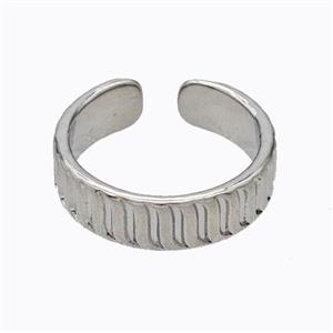 Copper Ring Platinum Plated, approx 5.5mm, 18mm dia [FD17464]