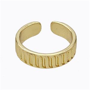 Copper Ring Gold Plated, approx 5.5mm, 18mm dia [FD17465]