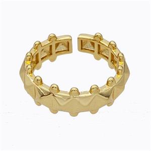 Copper Ring Gold Plated, approx 7.5mm, 18mm dia [FD17484]