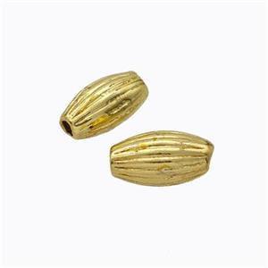 Copper Rice Beads Gold Plated, approx 6-12mm [FD17501]