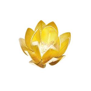 Copper Lotus Beads Flower Gold Plated, approx 21mm [FD17547]