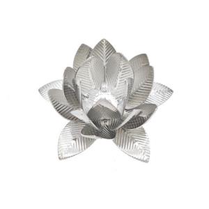 Copper Lotus Beads Flower Platinum Plated, approx 30mm [FD17548]