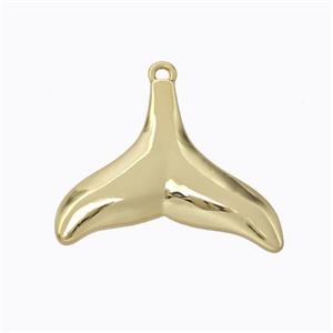 Copper Shark-tail Pendant Gold Plated, approx 20-25mm [FD17553]