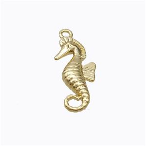 Copper Seahorse Pendant Gold Plated, approx 8-18mm [FD17589]