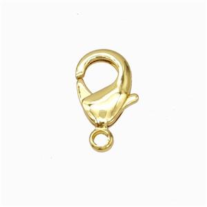 Copper Lobster Clasp Gold Plated, approx 12mm [FD17774-12MM]