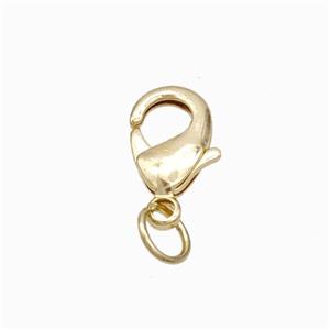 Copper Lobster Clasp Lt.Gold Plated, approx 10mm [FD17779-10MM]
