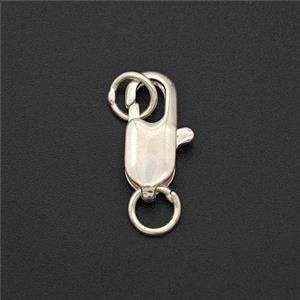 Copper Clasp Shiny Silver, approx 4x10mm [FD17788-10MM]