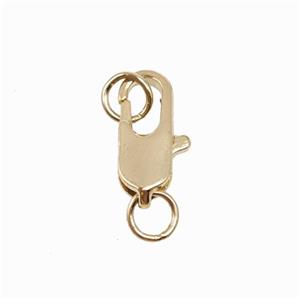 Copper Clasp Lt.Gold Plated, approx 5x14mm [FD17791-14MM]