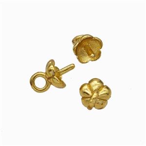 Copper Bail Gold Plated, approx 5mm [FD17856]