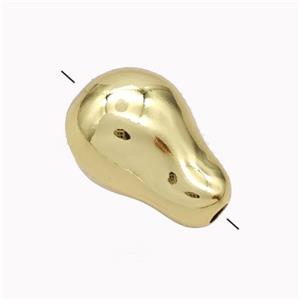 Copper Gourd Beads Gold Plated, approx 13-19mm [FD18059]