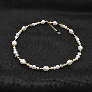 Pearlized ABS Resin Bracelet, approx 6-12mm [FD18110]