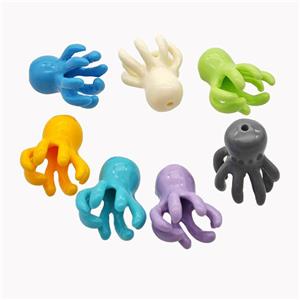 Jellyfish Charms Resin Beads Mixed Color, approx 19-23mm [FD18295]
