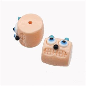 Salmon Resin Monster Beads, approx 13mm [FD18306]