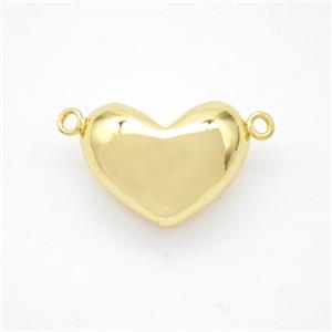 Copper Heart Pendant Gold Plated, approx 11-15mm [FD18391]