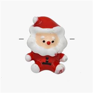 Santa Claus Charms Alloy Beads Large Hole Enamel, approx 11-15mm, 4mm hole [FD18666]