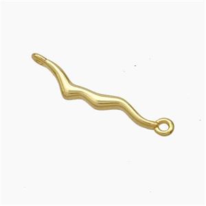 Copper Stick Connector Gold Plated, approx 20mm [FD18804]