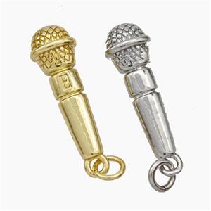 Copper Microphone Pendant Mixed, approx 8-23mm [FD18822]