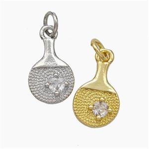 Wine Bags Charms Copper Pendant Pave Zirconia Mixed, approx 8-15mm [FD18845]