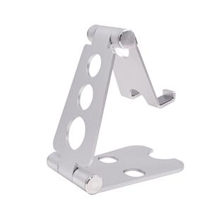 Adjustable Cell Phone Stand, Aluminum, Portable Desktop Phone Holder Dock, silver plated, approx 15-131MM [FDPA28]