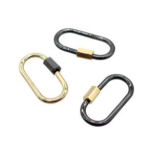 copper Carabiner locker, mix, approx 12-25mm [FN20473]