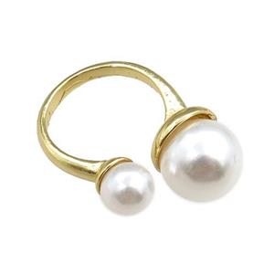 copper Rings, adjustable, gold plated, approx 8mm, 12mm, 18mm dia [FN20888]