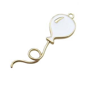 copper ballon pendant, enameled, gold plated, approx 15-45mm [FN22270]