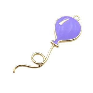 copper ballon pendant, enameled, gold plated, approx 15-45mm [FN22272]