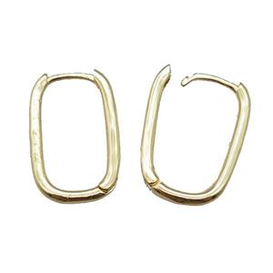 copper Latchback Earrings, gold plated, approx 12-20mm [FN22291]