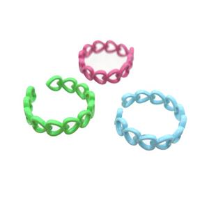 copper rings with lacquered, mixed, approx 6mm, 18mm dia [FN22664]