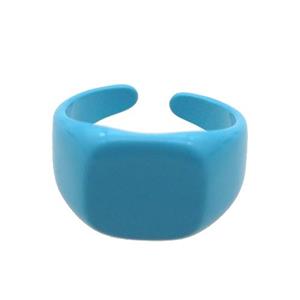 copper Ring with blue fire Lacquered, approx 12mm, 18mm dia [FN24835]