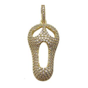copper Skull charm pendant paved zircon, halloween, gold plated, approx 15-27mm [FN24952]