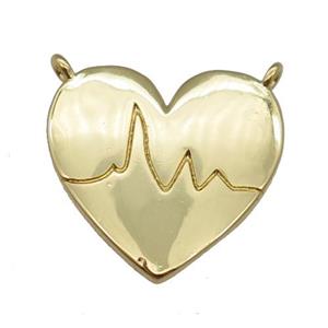 copper cartoon Kid pendant, gold plated, approx 17.5mm [FN25692]