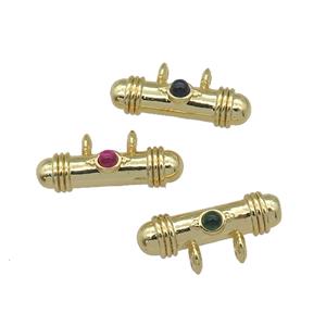 copper stick pendant, gold plated, mix, approx 9-19mm [FN27062]
