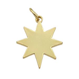 copper northStar, gold plated, approx 14-18mm [FN27143]