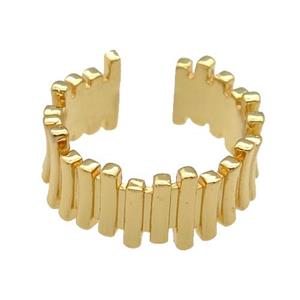 copper Ring, gold plated, approx 10mm, 18mm dia [FN27235]