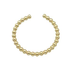 copper Ring, gold plated, approx 18mm dia [FN27243]