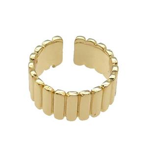 copper Ring, gold plated, approx 8mm, 18mm dia [FN27811]