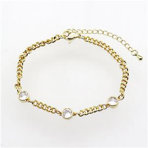 copper Bracelet, adjustable, gold plated, approx 6mm, 19-24cm length [FN28301]