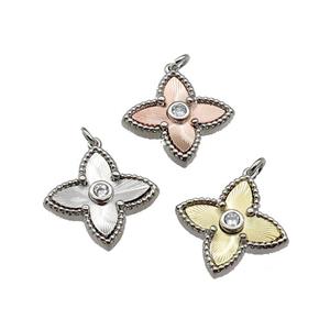 copper star pendant, mixed, approx 18mm [FN28673]