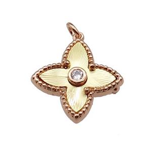 copper star pendant, gold plated, approx 18mm [FN28679]