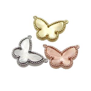 copper Butterfly pendant with 2loop, mixed, approx 13-17mm [FN28704]