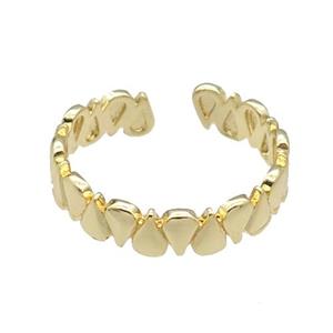 copper Ring gold plated, approx 5mm, 18mm dia [FN30559]