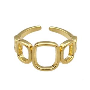 copper Ring gold plated, approx 5-10mm, 18mm dia [FN30560]
